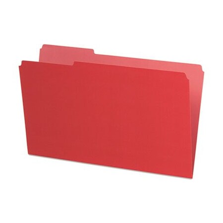 Tops Business Forms Pendaflex, INTERIOR FILE FOLDERS, 1/3-CUT TABS, LEGAL SIZE, RED, 100PK 435013RED